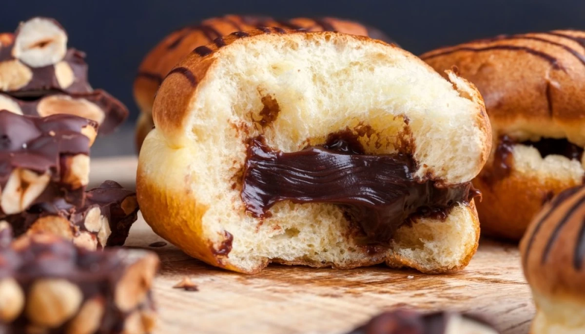 Donuts berlinois fourrés de chocolat