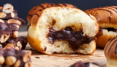 Donuts berlinois fourrés de chocolat