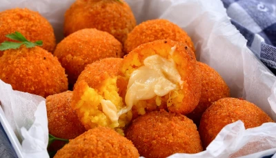 Arancini au fromage fondant