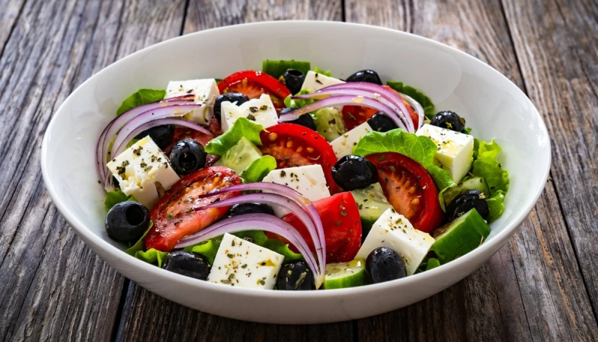 Salade de feta fraîche