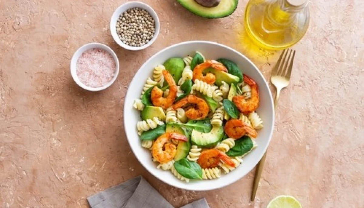Salade de pâtes aux crevettes