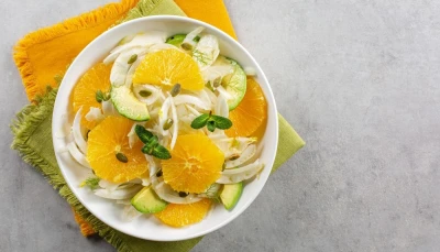 Salade d'oranges, de fenouil et d'avocat