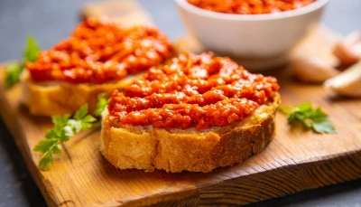 Tartinade de poivrons rouges rôtis (type Ajvar)