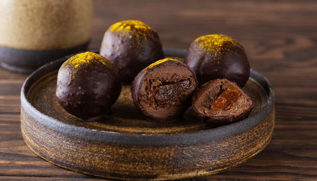 Truffes au chocolat noir fourrées à l’orange