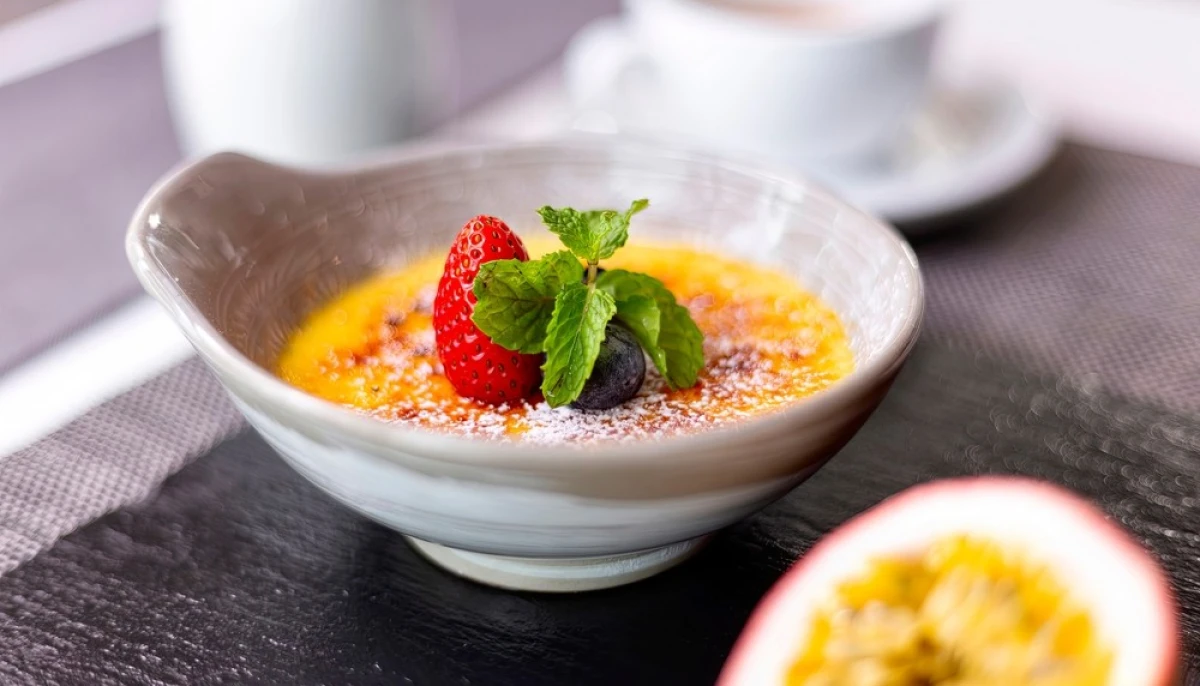 Crème brûlée vanille-passion