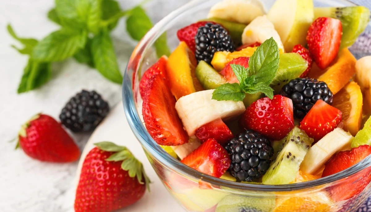 Salade de fruits frais à la menthe