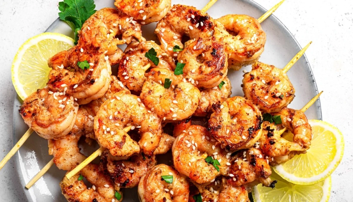 Crevettes grillées à l’ail et citron