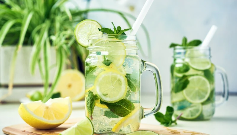Limonade fraîche à la menthe