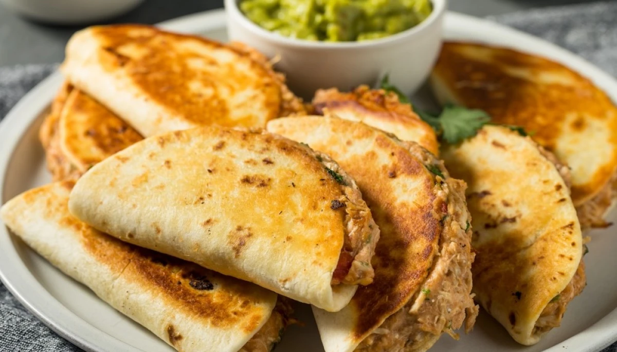 Quesadillas croustillantes au poulet