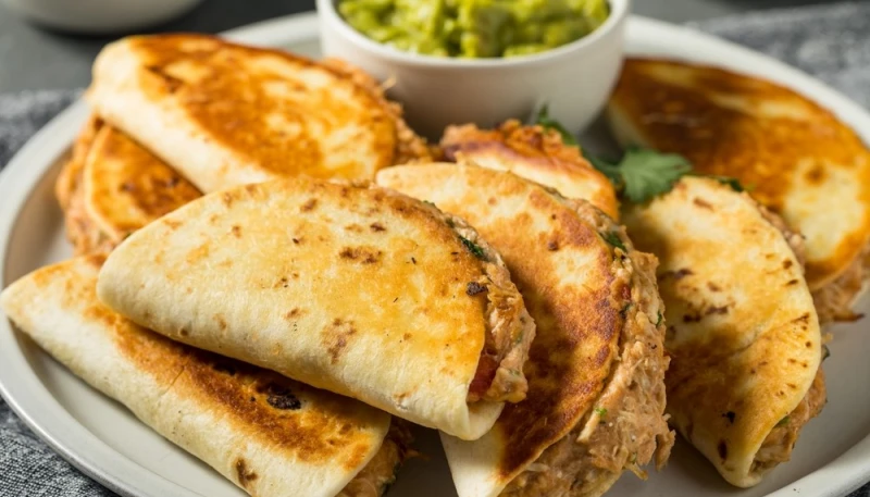 Quesadillas croustillantes au poulet