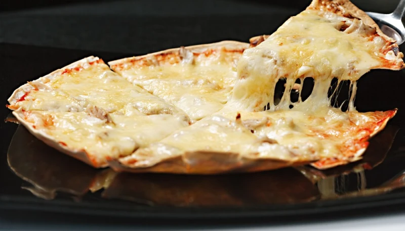 Pizza tortilla à la poêle