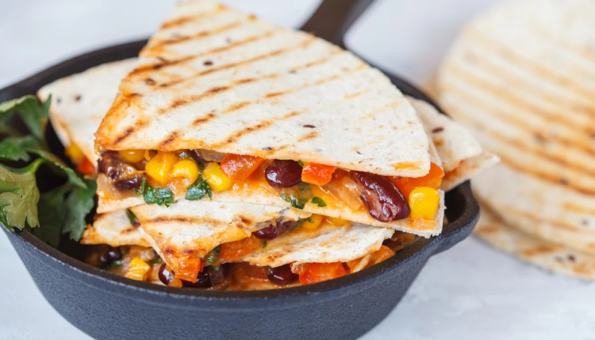 Quesadillas express au fromage-haricots rouges