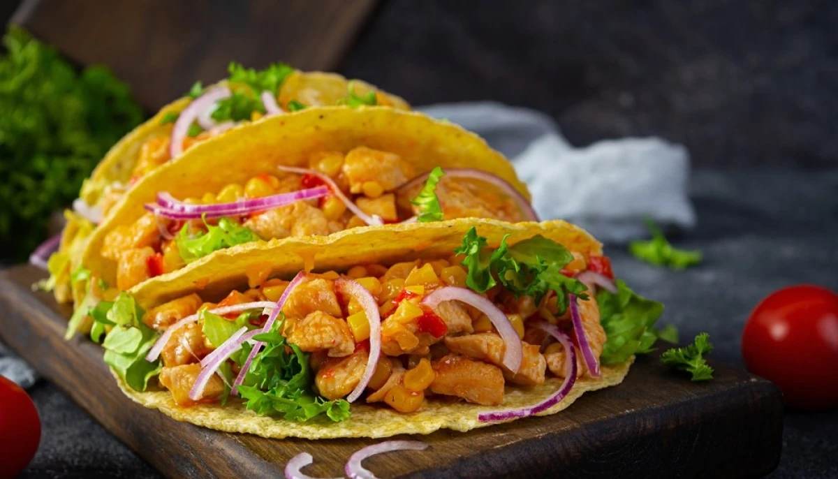 Tacos au poulet épicé