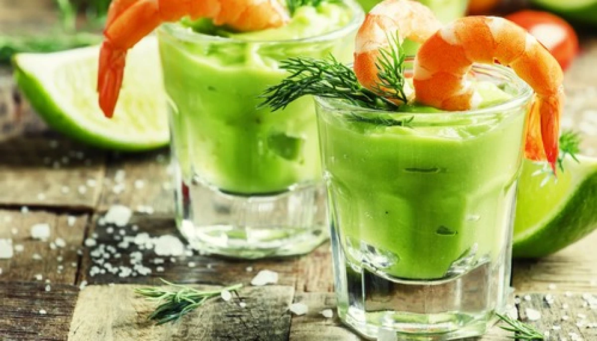 Verrines avocat-crevettes