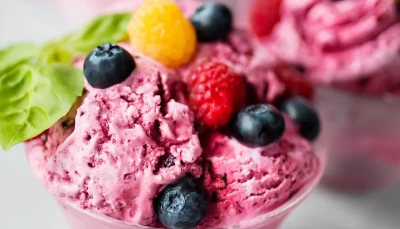 Glace minute aux fruits rouges