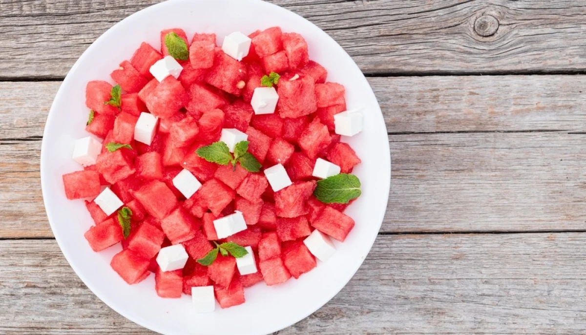 Salade fraîcheur pastèque-feta