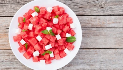 Salade fraîcheur pastèque-feta