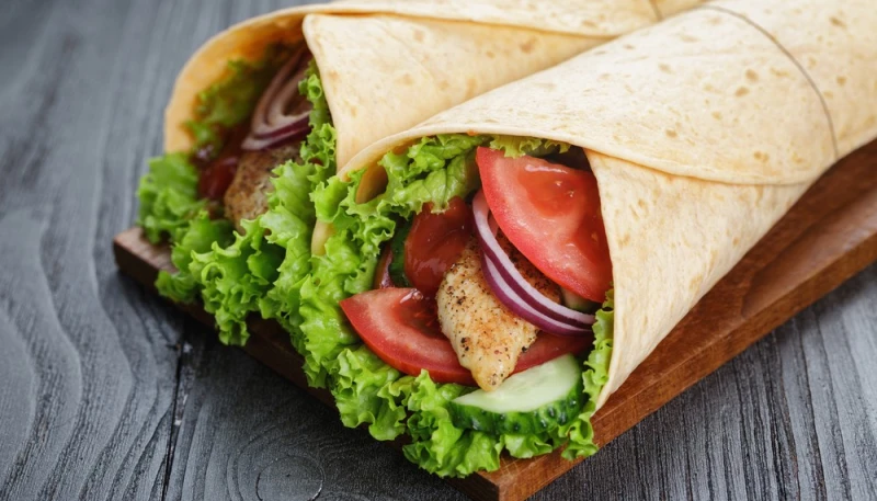 Wrap au poulet froid