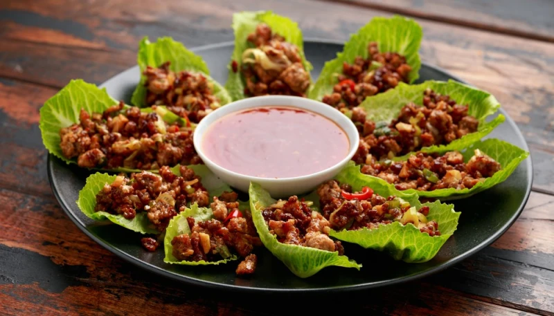 Wraps de laitue au bœuf sauté façon asiatique