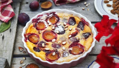 Clafoutis aux prunes