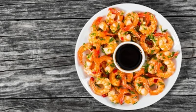 Crevettes au beurre et à l'ail