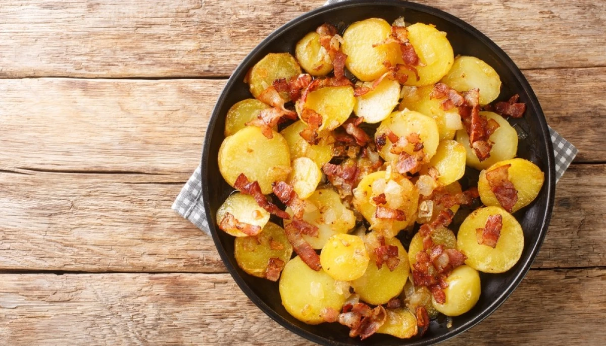 poêlée de pommes de terre aux lardons
