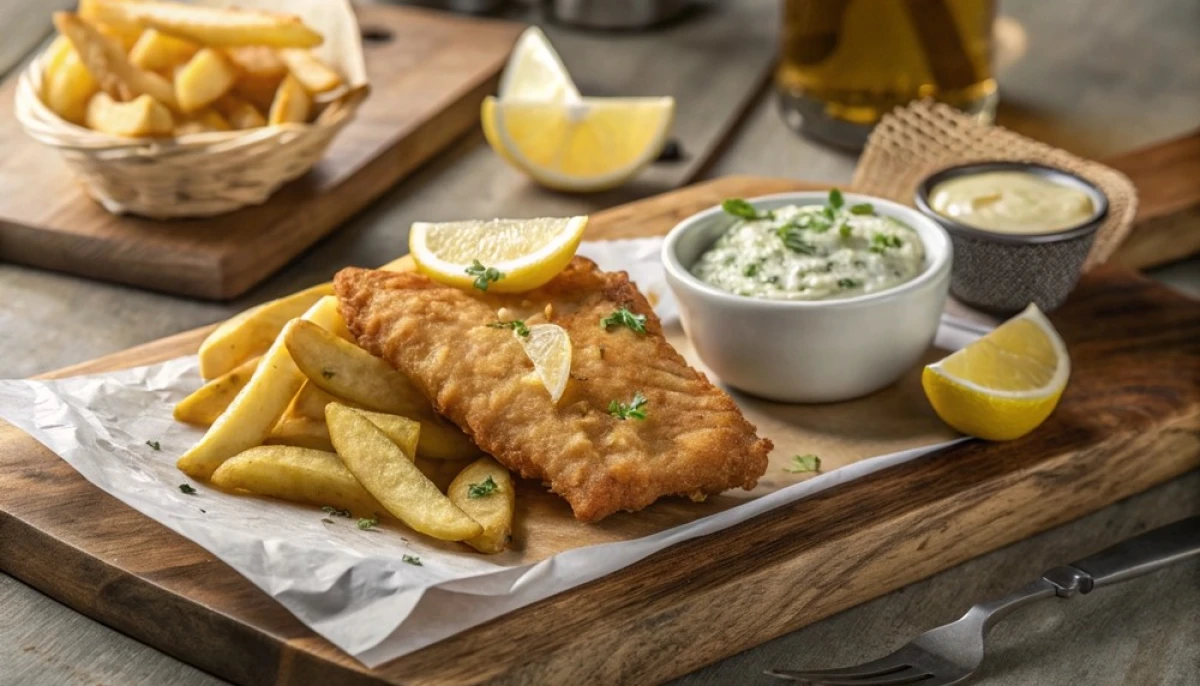 Poisson croustillant doré