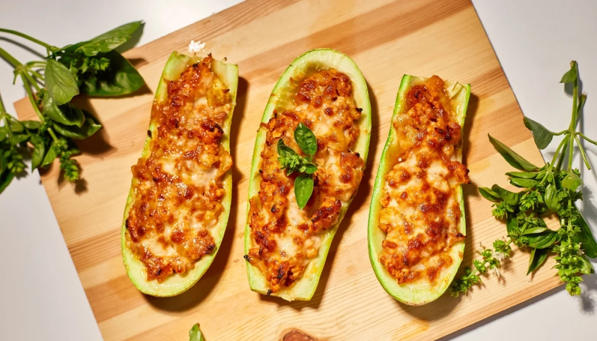 Courgettes farcies végétariennes