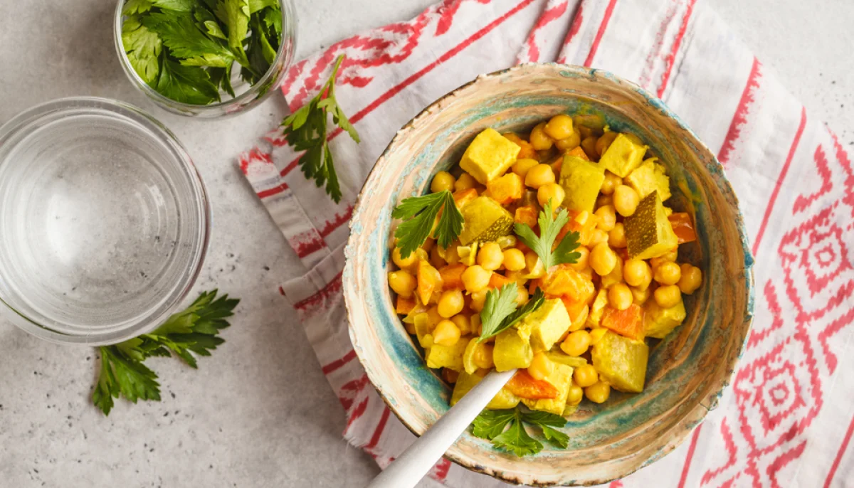 Curry de pois chiches et légumes