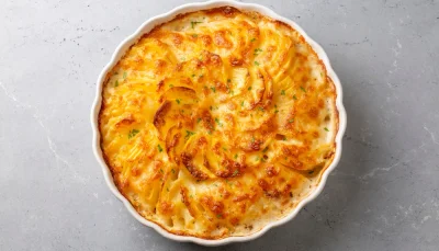 Gratin de potimarron et pommes de terre