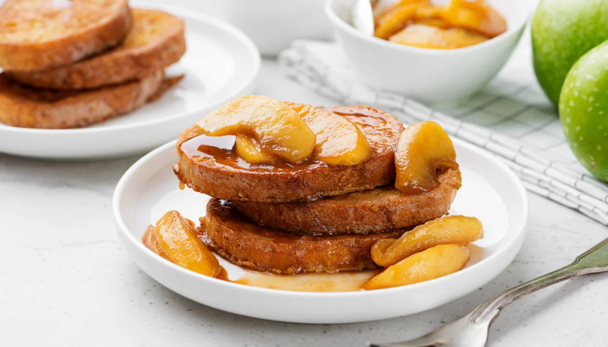 Pain perdu pommes et cannelle