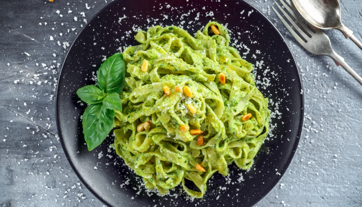 Pâtes à la crème de courgette et parmesan