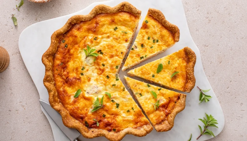Quiche aux carottes et fromage frais