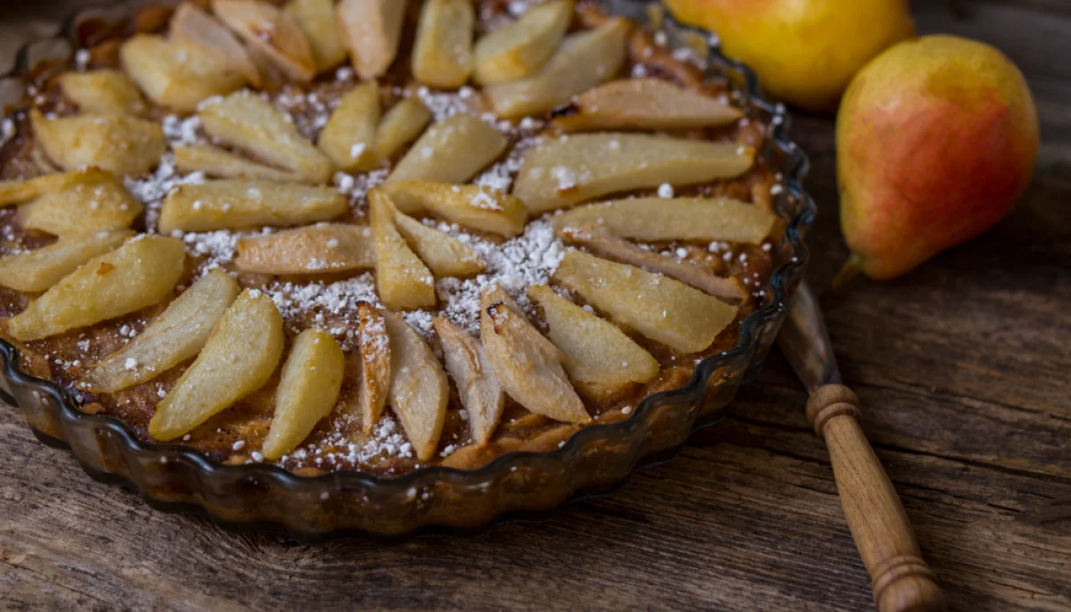 Tarte aux poires et chocolat