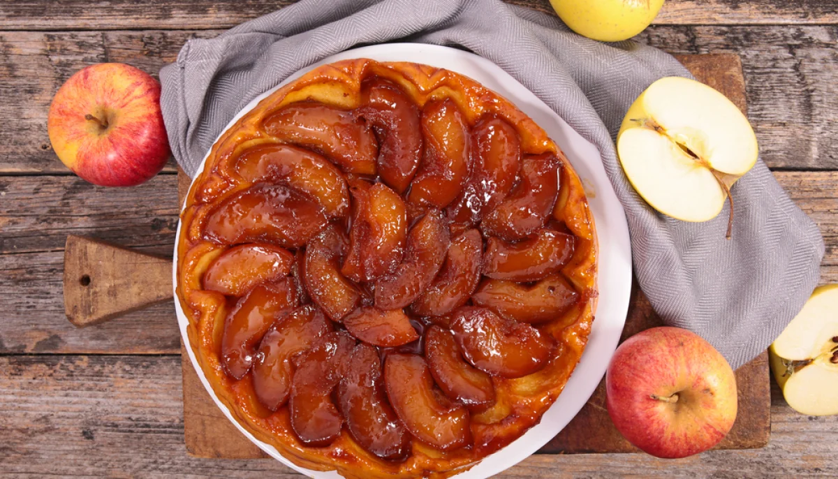 Tarte tatin aux pommes caramélisées