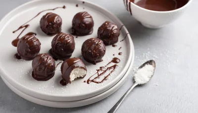 Boules coco-chocolat (noël)