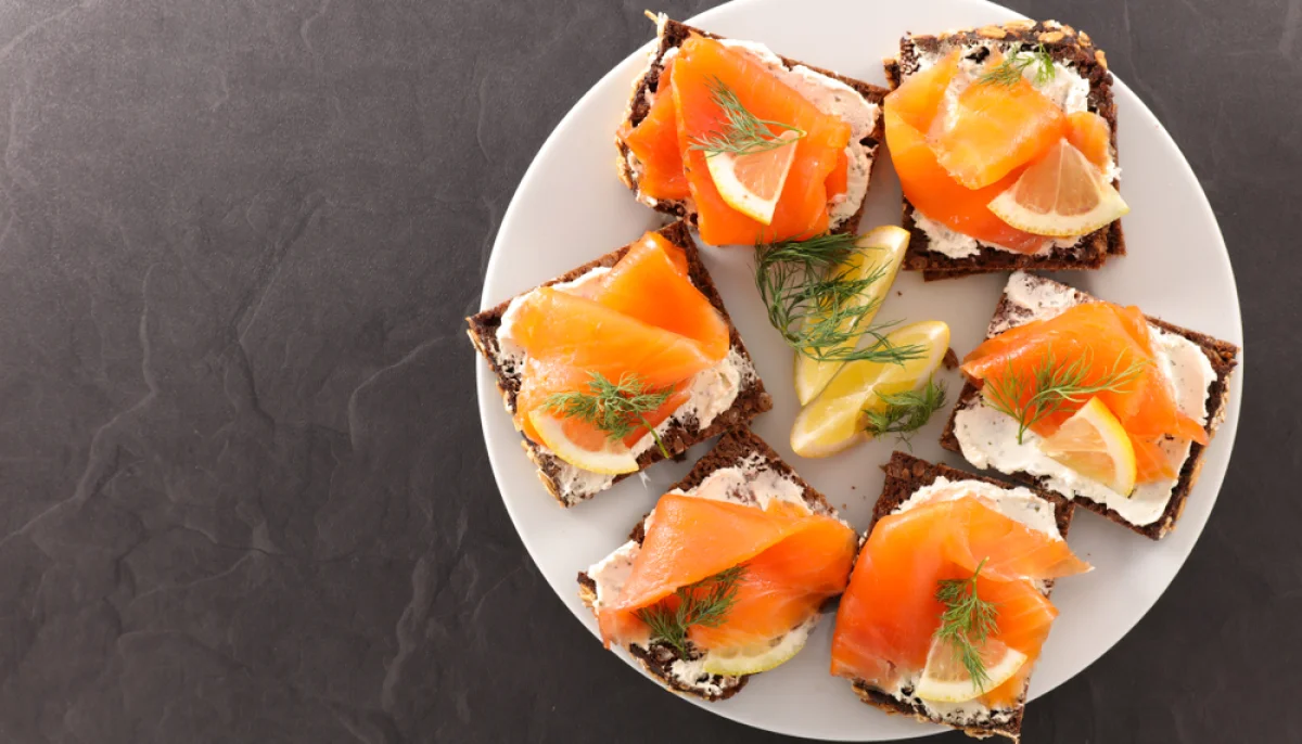 Canapés saumon & citron