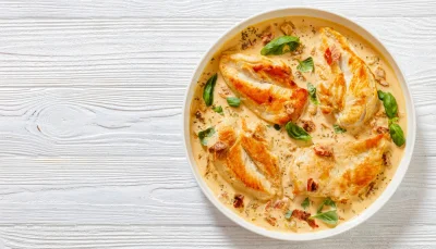 Escalopes de poulet à la moutarde