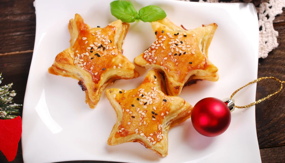Étoiles feuilletées au fromage