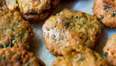 Galettes de lentilles vertes aux herbes