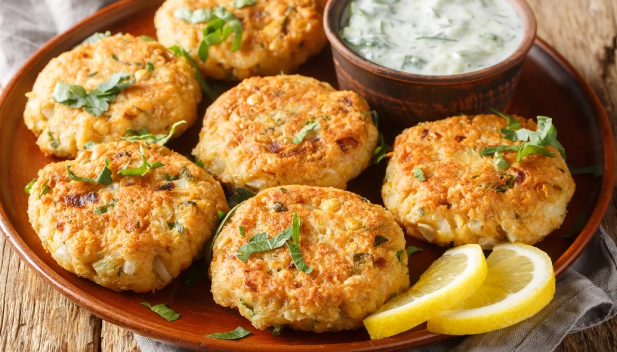 Galettes de pois chiches dorées