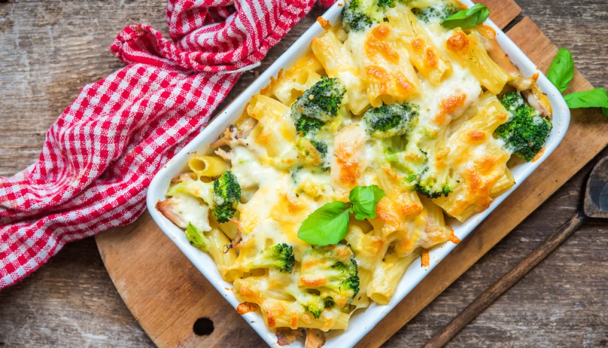 Gratin de pâtes au brocoli facile