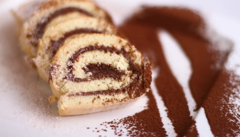 Mini-bûches à la mousse chocolat (noël)