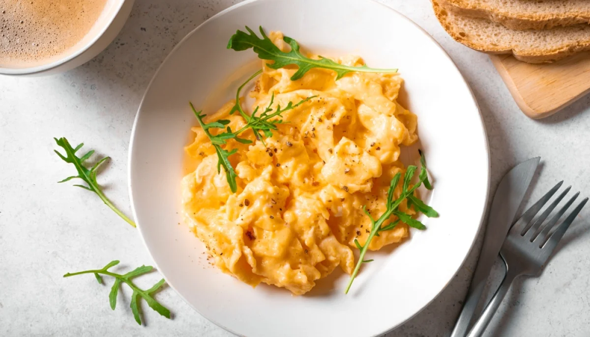 Œufs brouillés onctueux