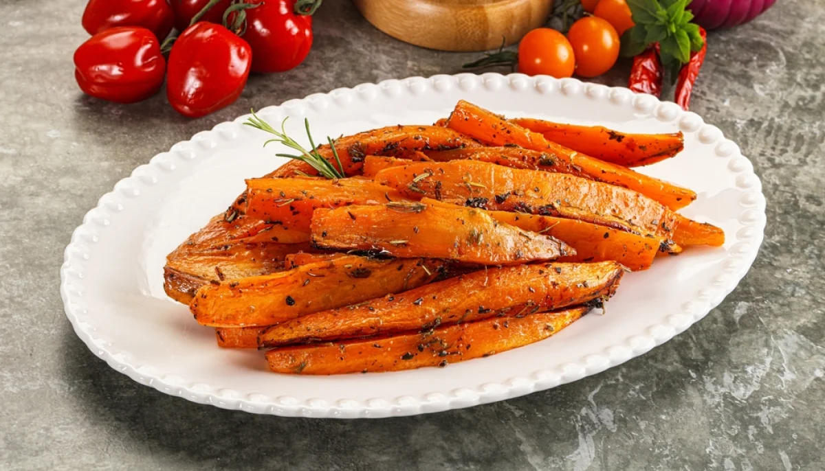 Patates douces rôties