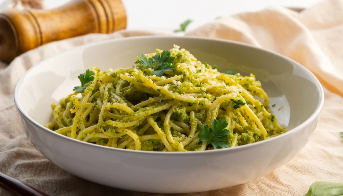 Pâtes au pesto maison