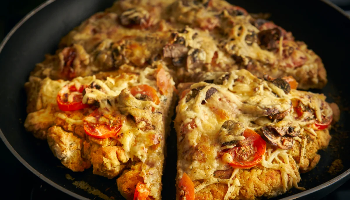 Pizza à la poêle sans four