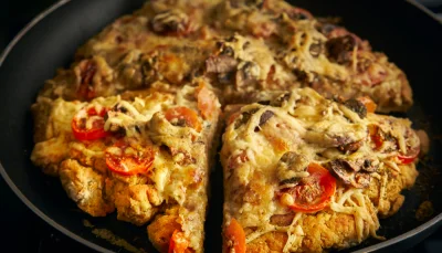 Pizza à la poêle sans four