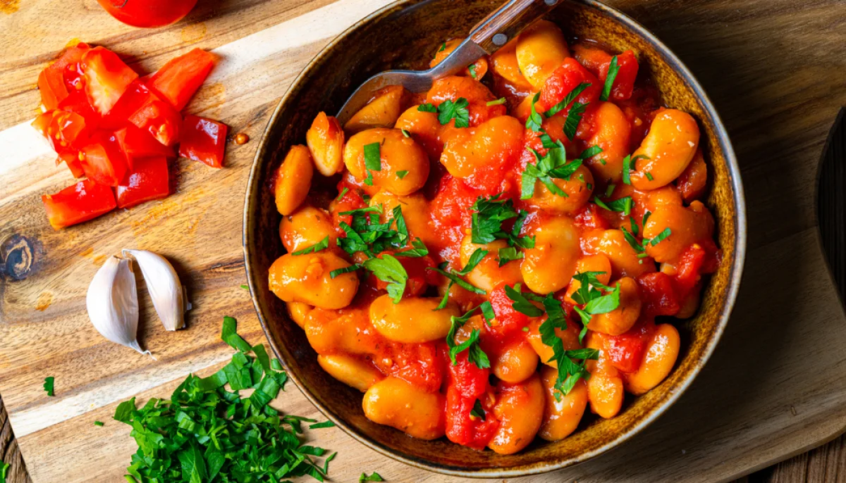 Poêlée de haricots blancs à la tomate