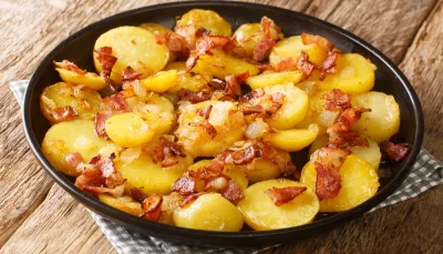 Poêlée de pommes de terre et lardons